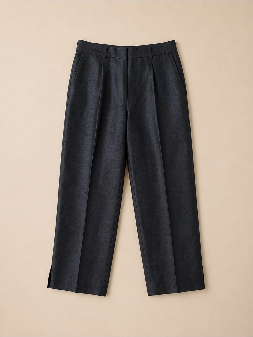 VINTAGE BANANA REPUBLIC 100% SILK CIGARETTE CROP TROUSERS Y2K SIZE 6